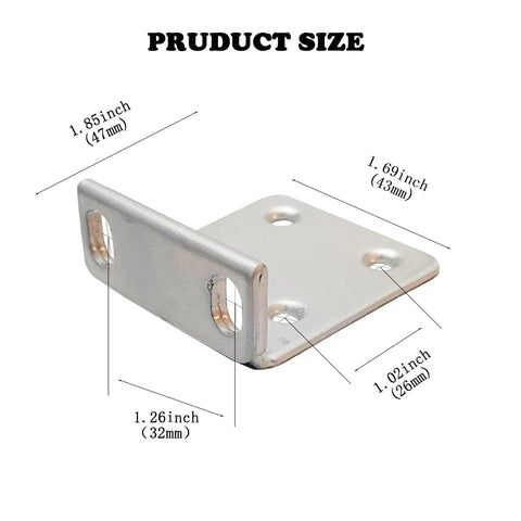 Heavy Duty One U Rack Ears Compatible With Ubiquiti Switch 16 24 48 Series Standard 19 Inch Server Rack Mount Kit dimensions and size