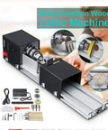 Mini Lathe Beads Polisher Machine for DIY Woodworking, Portable Benchtop Lathe With High Torque Motor, Up To 8000 RPM