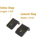 4 Pack T Track Stop Block Set For Woodworking With Inline And Lateral Stops For 3/4 Inch Double Cut Profile T Track Tables
