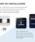Easy DIY install instructions for 4 Inch Full Touch Screen Smart WiFi Thermostat TJ-560 With App Control, tools shown