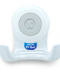 Power Lock Suction Cup Hook For Shower And Mirror Holds Razor, Phone, Or Towel 11 Lb Capacity No Drilling No Tools