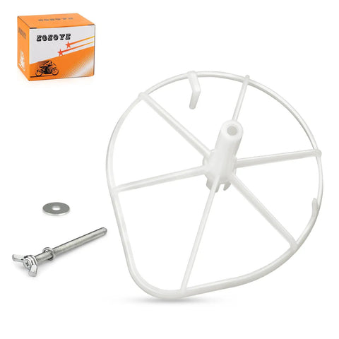 Kickass Premium Air Filter Cage And Wingnut Screw Kit For Honda CR125R CR250R Dirtbike Setup 2002 Through 2007 white air filter cage with wingnut screw