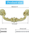 4 Pack 150 Mm Center To Center Pull Handles With Drop Down Bail Swing Zinc Alloy Rustic Vintage Style Antique Drawer Pulls