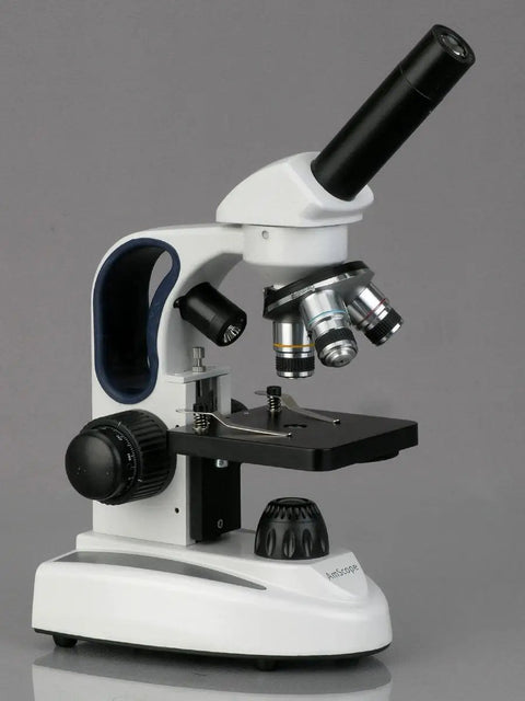 Cordless Monocular Microscope For Home Science And Kid-Friendly Classrooms, 40x-400x Magnification With 10x Widefield Eyepiece
