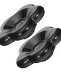 2-Pack Black Bakelite Valve Handwheel Handle 60mm With 7x7mm Square Hole For Outdoor Water Spigot Replacement DIY Ready Spigot Handle Parts