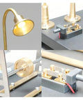 Old School Transmission System Kit For SE Series Mini Workshop Models brass and stainless mechanisms detail of lamp and switch