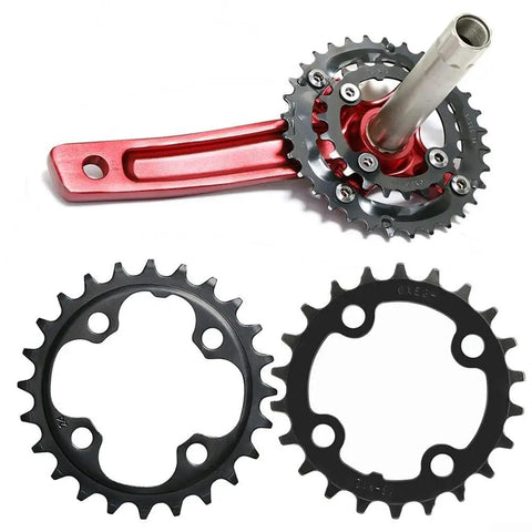 Lightweight 22T 24T 104 BCD Chainring With Narrow Wide Teeth For Bicycle Cranksets, Carbon Steel Sprocket Upgrade