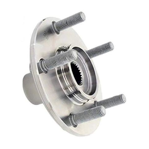 2 Piece Front Wheel Bearing Kit For 2004 2005 2006 Mitsubishi Lancer Sportback And Lancer Sportback Ralliart FWD Without 4.5 Inch Stud Spacing Front Wheel Bearing Hub Assembly OEM SPK352 WB510079 Drop In Ready - front view of hub with bolts