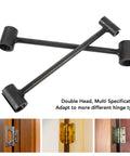 Double Head Steel Door Hinge Adjustment Wrench For Fire, Cleanroom And Security Doors, ergonomic tool, laid across each other
