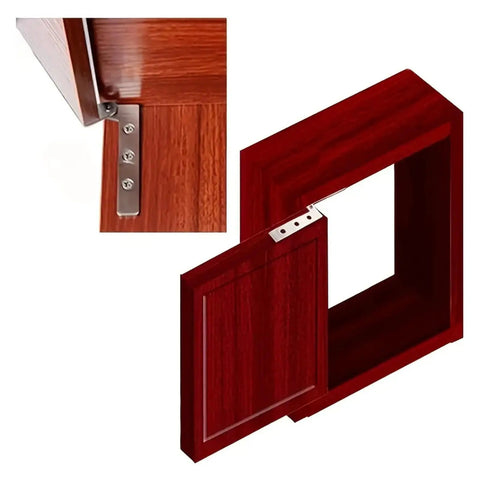 Two Pack Medium Rotating Mouth Hinges With Concealed Pivot For Cabinet Doors Wine Cabinets And Wardrobes Smooth Closing Action