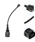 ACROPIX front brake pad electronic wear sensor cable for VW Touran, pack of 2, black braided, 2-pin connector