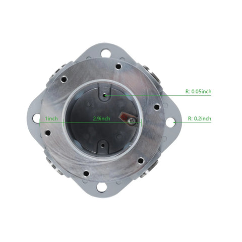 Front view of Xapolu explosion-proof junction box, die-cast aluminum, IP66 waterproof
