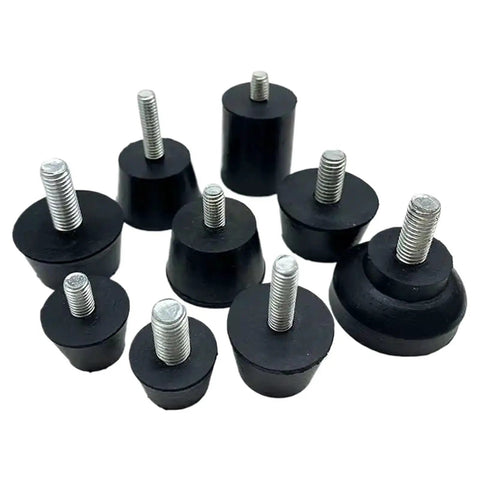 4 Pack Rubber Adjustable Feet Pads With Screws For Tables And Chairs Leveling Feet Anti Slip Anti Shock Protection Multi Directional Height Adjustment