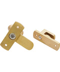 Satin Brass Oval Cabinet Turn Latch For Cupboards And Wardrobes 55mm Solid Brass Built To Last Rust Resistant Hardware