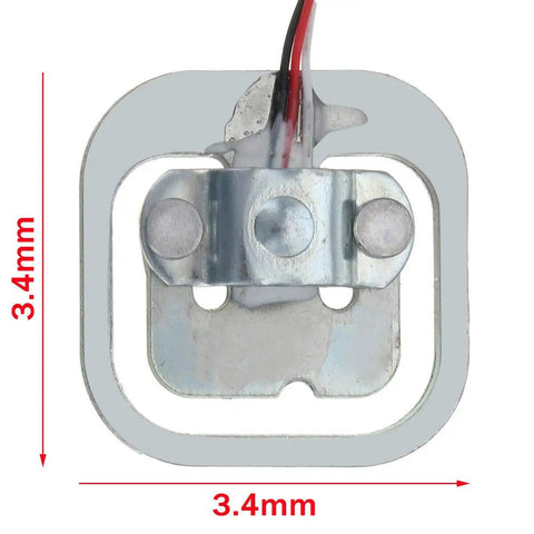 4 Pack 50Kg Half Bridge Load Cell Sensor Kit With HX711 AD Module For DIY Weight Scales 110 Lb Each Strain Gauge Sensor Built For Precise Readings And Easy Hookup, small metal load cell with wires