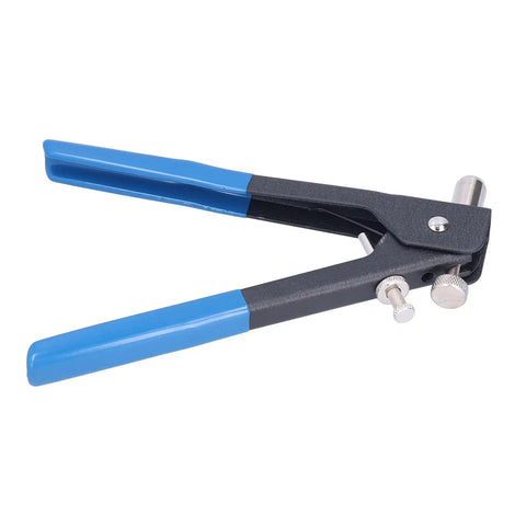Rivet Nut Gun Kit With Mandrels M3 To M8, 86 Piece Manual Hand Riveter Set With Wrench featuring blue handles and non slip grip