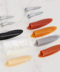 360 Piece Pocket Hole Plug Kit With Screws, 7mm Plastic Plugs In 8 Colors For Pocket Hole Jig displayed on marble surface
