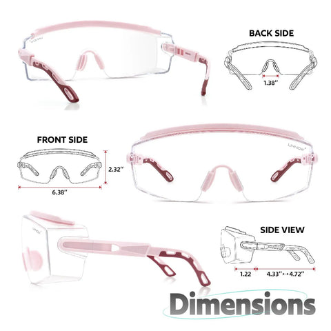 Built Tough Kickass Safety Glasses That Slide Right Over Prescription Frames Anti Fog Wraparound Goggles Ansi Certified Durable Yard And Job Site Eye Protection Gear