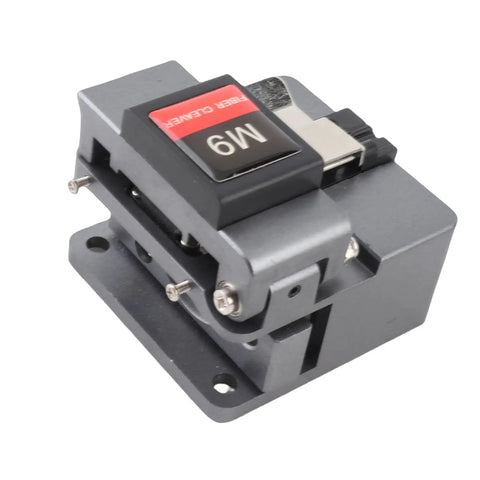 Heavy Duty Fiber Optic Cleaver With Auto Knife Return, gray metal, precise cutting blade for 0.25mm to 3mm cables