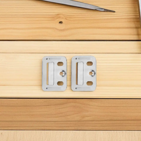 100 Pack Stainless Steel Wall Panel Clips For Home And Office Makes Renovations A Breeze No Sweat Installs on wood surface.
