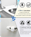 Ultra Slim Bidet Seat Attachment With Self Cleaning Dual Nozzles Non Electric Fresh Water Spray comparison diagram.