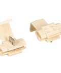 Moisture Resistant Self Stripping Electrical Tap IDC connectors for quick plug and splice in auto marine RV wiring, beige, pack of 500.