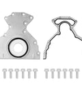 Beefy Rear Main Seal Cover Kit With Gasket And Bolt For GM V8 Engines Fits Cadillac Escalade, GMC Yukon Sierra, Chevy Suburban