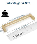 10 Pack Solid Zinc Alloy 5 Inch Center To Center Slim Square Bar Cabinet And Drawer Handles Gold Knurled Dresser Pulls size guide