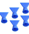 Caulking Finisher Kit With Silicone Nozzles 5 Flat Tips For Cartridge Caulking Tubes Easy Grip Blue Precision Sealant Tool For Smooth Joints Leakproof Caulking Finish DIY Ready Pro Grade Must Have, 5 blue silicone flat tips