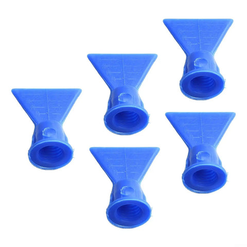 Caulking Finisher Kit With Silicone Nozzles 5 Flat Tips For Cartridge Caulking Tubes Easy Grip Blue Precision Sealant Tool For Smooth Joints Leakproof Caulking Finish DIY Ready Pro Grade Must Have, 5 blue silicone flat tips
