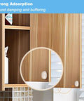 2 Pack Self Adhesive Bumpers 1/2 Inch Diameter Clear Round Cushions 64 Pieces on wooden cabinet for sound dampening