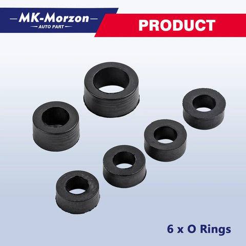 6 rubber seals for 7.3L Power Stroke Diesel Fuel Line Kit With Rubber Seals For 1999 2003 Ford F Series Super Duty Excursion And Econoline Vans