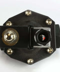 Top view of 1 Inch BSPP Electric Solenoid Valve For Air Water Gas And Liquids, Normally Closed 110V AC, Plastic Body, 1 Inch Port