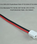Toyota Tacoma Blower Motor Connector Harness With 12 Gauge Wire, 6 Inch Plug And Play Replacement Kit For 2005-2016 Models
