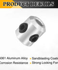 Eight Piece Set Screw Shaft Collars 3mm Bore 7mm Outside Diameter 8mm Thickness Aluminum 6061 Alloy Axle Collar Clamp