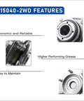 2WD Front Wheel Bearing and Hub Assembly with ABS features, economic and reliable, higher performing grease, easy to maintain