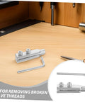 Heavy Duty 2 Piece Broken Valve Screw Extractor Kit Made From Premium Stainless Steel For Effortless Faucet Removal And Pipe Thread Repair Jobs Made Easy, with Allen key