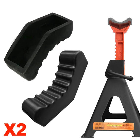 6-ton car jack stand from Amazon with two black rubber pads and orange post