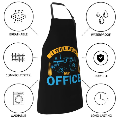 Waterproof Adjustable Bib Apron With Pockets For Men And Women Durable Polyester Keeps Your Clothes Clean From Oil And Dust A Real Workhorse