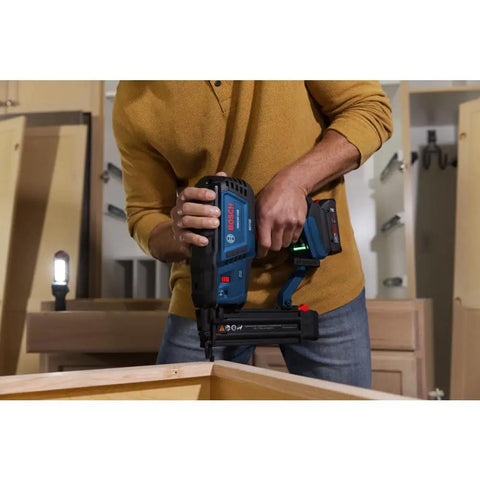 18V Brushless Cordless Brad Nailer Kit With 2Ah Battery And Fast Charger Featuring True One Handed Trigger Bump Fire Mode And Hassle Free Depth Dial For Smooth Sail Trim Jobs