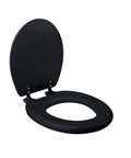 Soft Padded Toilet Seat With Comfy Sponge Cushion Easy To Install Durable Polypropylene Build Non Slip Hinges Embroidered Style Variations