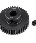 Rugged Steel 48P Pinion Gear With 5mm Bore 41T Built Tough for RC Buggies, Monster Trucks, Drifters, and Off Road Crawlers