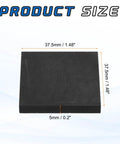 Graphite Block And Plate Set 37.5x37.5x5mm Pro Grade High Purity Graphite shown with dimensions in product image