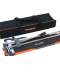 25 Inch Manual Tile Cutter For Ceramic And Porcelain Tiles With Tungsten Carbide Cutting Wheel Removable Scale Free Bag Anti Skid Feet