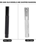 Flat Prong Leather Chisel Set With Interchangeable Heads Carbon Steel Leather Punch Tool for DIY, new and old models shown