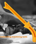 Safety Yellow Push Stick For Table Saw And Other Woodworking Tools Keeps Hands Safe Guides Stock On Table Saws Routers Shapers And Jointer Prevents Kickback Pro Quality Woodworking Accessory in use, showing ergonomic design.