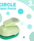 3 Inch Circle Hole Punch For Crafting And Scrapbooking Green Large Circle Punch