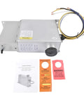 Heavy Duty Electric Hydraulic Drum Brake Actuator 1600 PSI For Single Tandem Axle Trailers with wiring and manual visible.
