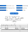 Heavy Duty X Axis Dovetail Stage Featuring Rock Solid Linear Guide For Slick Translation And Ultra Smooth Microscopy Alignment In Tight Advanced Lab Setups dimensions 1500x60x20mm made of 6061 aluminum alloy.