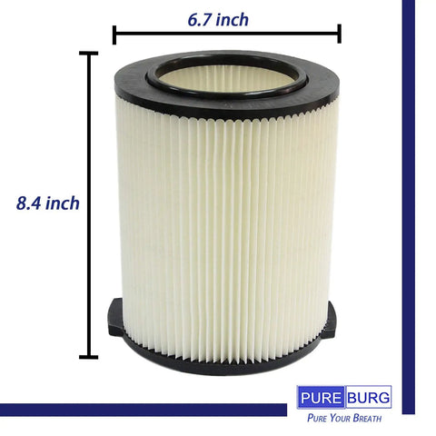 Replacement Vacuum Filter For Ridgid Wet And Dry Vacuums 5 To 20 Gallon And Husky 6 To 9 Gallon Shop Vacs Qwik Lock Pleated